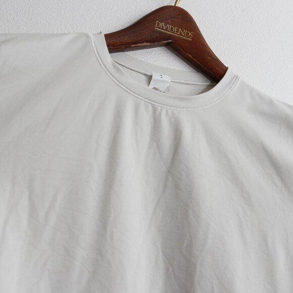 NWT Lululemon Wundermost Ultra-Soft Nulu Crewneck Cropped T-Shirt Bone Sz Medium - Picture 5 of 12